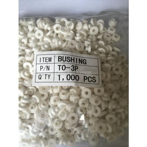 Free Shipping 100pcs TO-3P TO-247 White Transistor Plastic Washer Insulation silicone