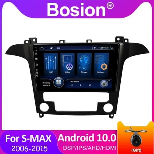 Bosion Android 10.0 Car Radio Multimedia Video Player For Ford S-MAX S MAX 1 2006-2015 2 Din GPS Navigation IPS DSP HDMI AHD RDS