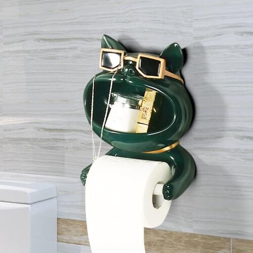 3D Cartoon Animal Modeling WC Toilet Paper Holder Decorate Paper Towel Holder A Living Room Kitchen Originality Paper Holder