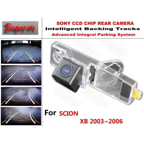 For SCION XB 2003~2006 CCD Car Backup Parking Camera Intelligent Tracks Dynamic Guidance Rear View Camera