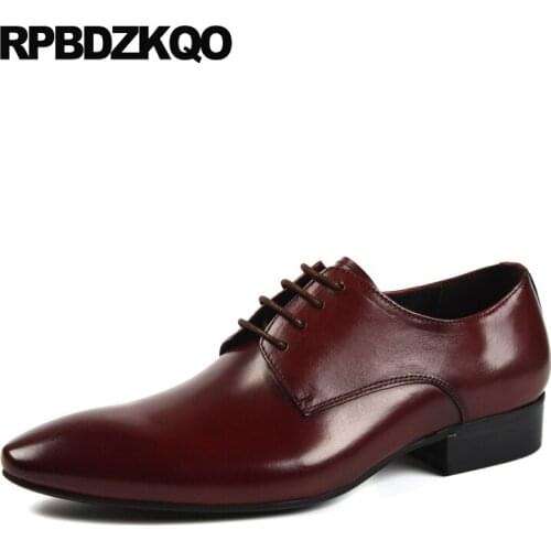 Formal Business Work Dress Breathable Italian Real Leather Men Party Shoes Classic Soft Brown Flats New Popular Spring Autumn