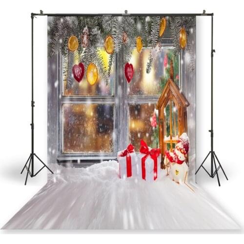 HUAYI Photography Backdrops Christmas Day Celebration Party Decor Photo Background Christmas Holiday Family Backdrop XT-7386