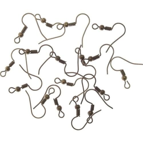 40pcs/lot 20x17mm DIY Earring Findings Earrings Clasps Hooks Fittings DIY Jewelry Making Accessories Iron Hook Earwire Jewelry