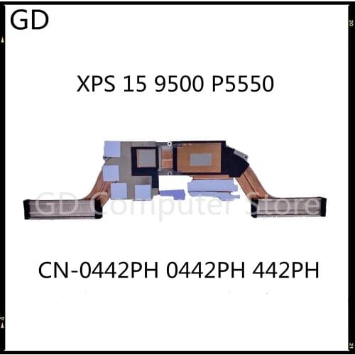 GD NEW Original For Dell XPS 15 9500 P5550 Laptop Heatsink CN-0442PH 0442PH 442PH Full Tested Fast Shipping