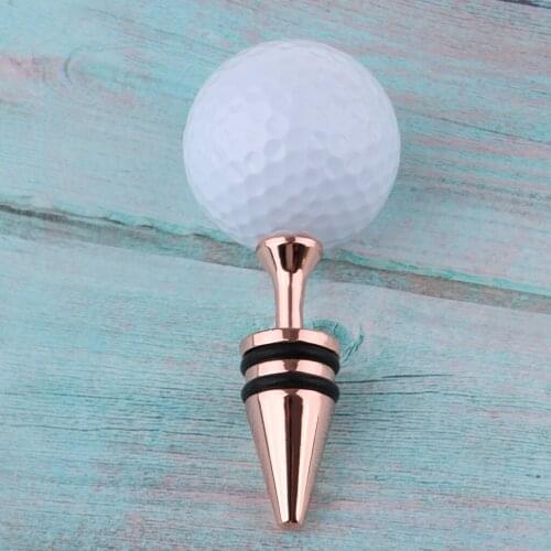 Golf Ball Style Bottle Stopper, Reusable Wine Bottle Stopper, Durable Liquor Bottle Saver, Best Gift for Golfers