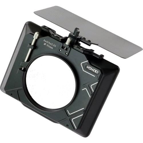 HONTOO 4*4 / 4*5.65 Carbon Fiber Matte box (Clamp on) Lightweight w/ 95mm 86mm 74mm 72mm 67mm lens adapter ring for BMPCC 6K A7