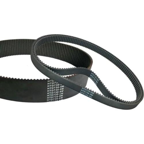 HTD700-5M HTD705-5M HTD710-5M HTD715-5M HTD720-5M HTD725-5M HTD730-5M HTD735-5M Rubber Timing Belt Black 1PC
