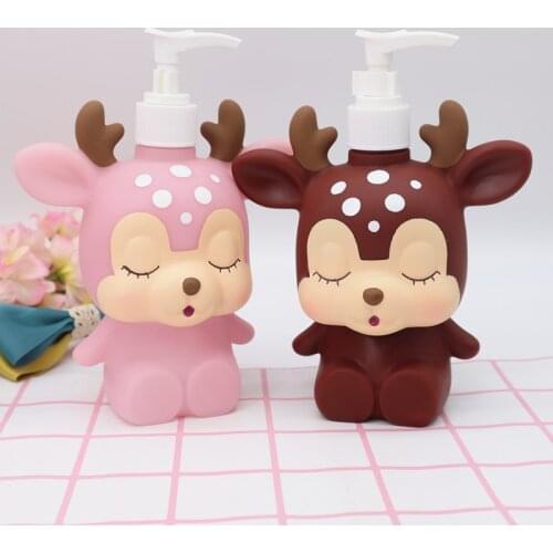 Cartoon Portable Lotion Bottle Liquid Soap Dispenser Plastic Hand Soap Bottle Shower Gel Shampoo Bottle Household Travel