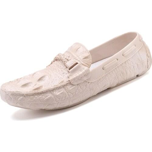 Men Casual Shoes 2021 New Style Cool Male Breathable Leather Zapatos Tennis Homme Boys Walking Footwear Brown Gray Black Loafers