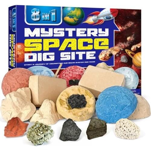 Birthstone Dig Kit Science Kit with 8 Genuine Birthstones Dig Up Stunning Gemstones Toys for Girls, Toys for Boys