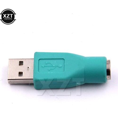 Newest fasion 50pcs/Lot New Portable USB Male To for PS2 Female Adapter Converter for Computer PC Keyboard Mouse