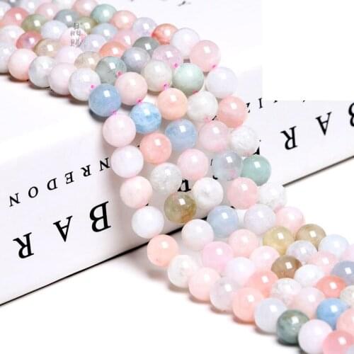 Wholesale Morgan Stone Beads Energy Crystal Gemsto Faceted Natural 4/6/8/10mm Matte High Quality Beads Accessories For Jewelry M