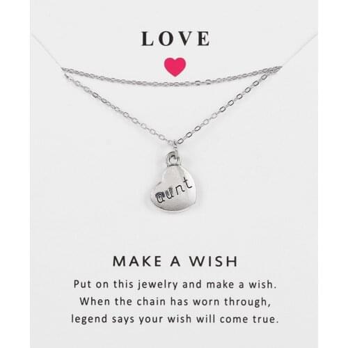 Family member Pendants Necklaces Grandma Aunt Sister Uncle Daughter Grandpa Dad Charm Fashion Jewelry Love Gift 1pcs