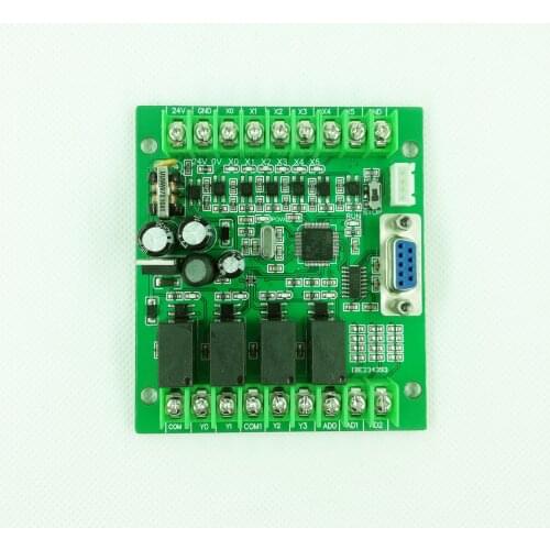 PLC industrial control board compatible with FX1N 10MR MT online download monitoring text analog large terminal