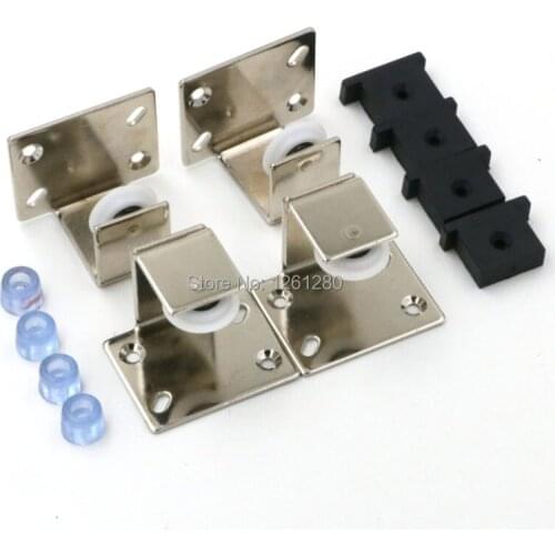 Wardrobe furniture caster side-mounted pulley sheave pulley closet drawer External mounting cabinet pulley sliding door wheel