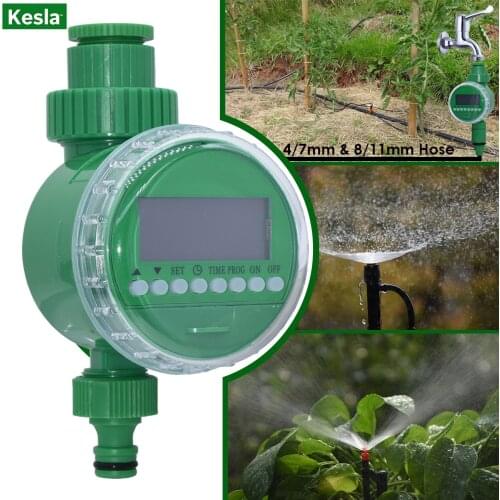 KESLA Garden Automatic Watering System LCD Timer Drip Irrigation 1/2&3/4 Digital Electronic Controller Home Greenhouse Sprinkler