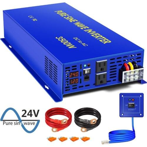 XYZ INVT 3500W Solar Inverter 12V 24V 36V 48V DC TO AC 220V Pure Sine Wave Inverter With Wired Remote Control
