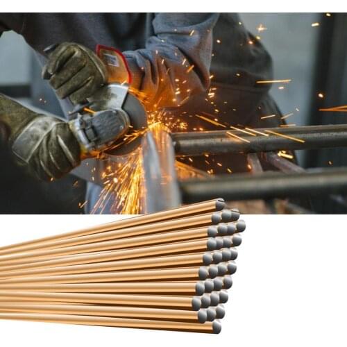 Butt Welders 10PCS Welding Rod Straight Easy to Carry Carbon Steel Brass Welding Rod for Industrial
