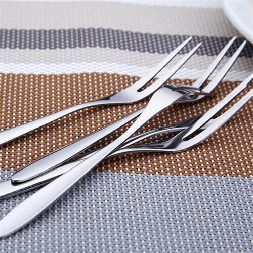 Fruit Fork Stainless Steel Gold Cake Dessert Forks Lovely Mini Fork Used for Cake In Party Snail Fork Kitchen tool @3