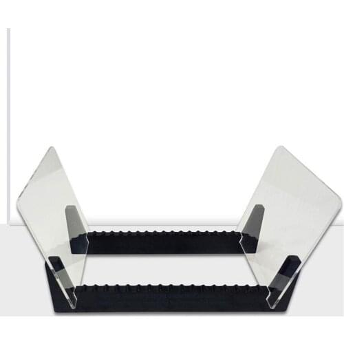 Vinyl Record Storage Holder Clear Album Stand Up to 36 Albums Portable Rack