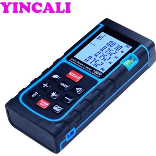 High Precision Laser Distance Meter SW-E150 Digital Laser Rangefinder 150M measure Distance/Area/volume diastimeter Range Finder