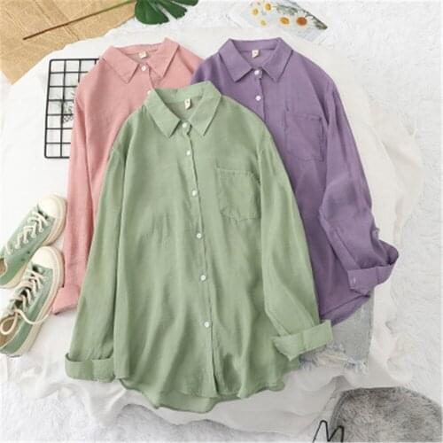Women Blouses Shirts Womens Tops And Blouses 2020 Womenswear Long Sleeve Clothing Button Up Down Shirt See Through White Thin