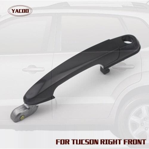 1 PCS FRONT RIGHT OUTSIDE DOOR HANDLE FOR HYUNDAI TUCSON 2005-2009 2005 2006 2007 2008 2009 BLACK