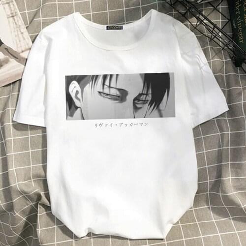 2021 Japanese Anime Final Season Attack On Titan T Shirt Summer Tops Titans Attack Graphic Tees Levi Harajuku Women Tshirt
