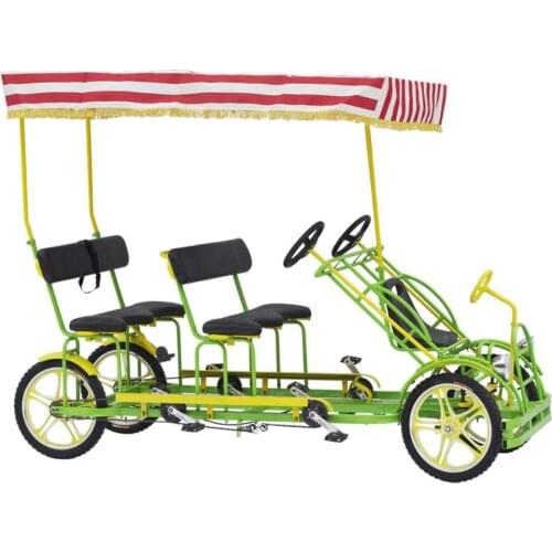4-person scenic sightseeing bicycle with child seats