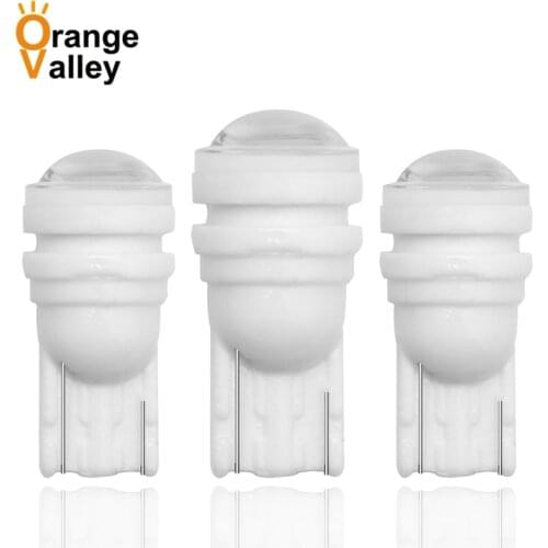 500Pcs Ceramic T10 W5W LED Bulb 194 168 Led Car Interior Lights Wedge Side marker Clearance Auto Lamp DC 12V 24V