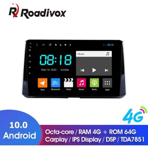 9" Android 10.0 RAM 4G ROM 64G for Toyota Corolla 2019 Car Dvd Gps Navigation Radio Multimedia Player Stereo Head Unit