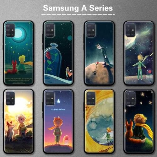 Art Little Prince Case for Samsung Galaxy A51 A71 A50 A70 A52 A72 5G A41 A41 A31 A31 A30 A32 A21s A20e A12 A11 Phone Cover Shell