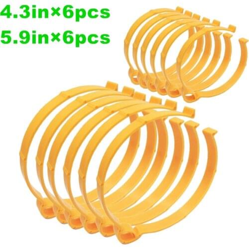 12 pcs (6pcs 4.3in and 6pcs 5.9in) Vinyl Roll Holder Plastic Material Roll Clips