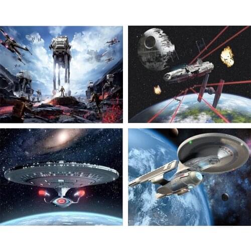 Diy 5D Star Plane robot Wars Full Diamond Painting cross stitch kits art High Quality Cartoon 3D paint by diamonds home decor