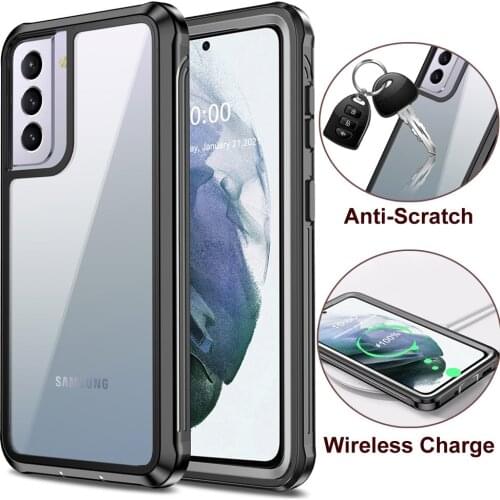 For Samsung Galaxy S21 Ultra case Original Transparent Shockproof Armor case for Samsung S21 case 360 full cover S20 FE 5G case