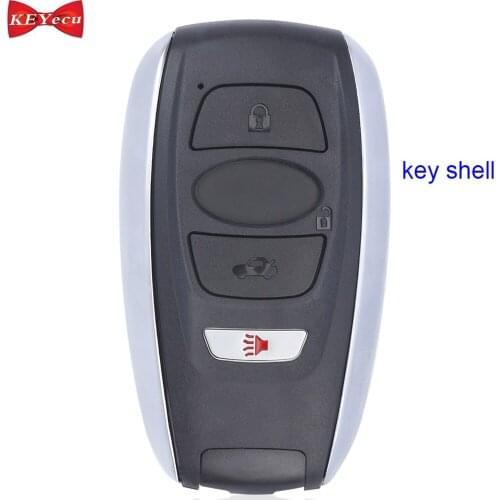 KEYECU for Subaru Ascent BRZ Forester WRX STI Legacy Outback XV Crosstrek Remote Car Key Shell Case Fob for HYQ14AHK HYQ14AHC