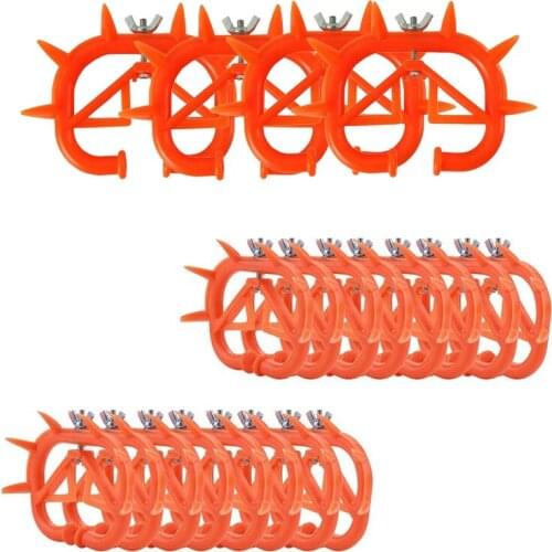 Practical 20PC Cow Nose Ring Farm Livestock Animal Weaner Red Plastic Weaning Tool for Calf Cattle Prevent Sucking