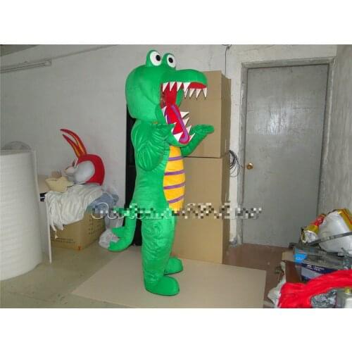 Big Green Crocodile Alligator Mascot Costume Cosplay Christmas Adult Fancy Dress High Quality Cartoon Character Unisex Clothing