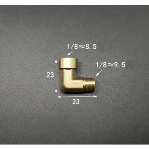 Brass 90 Degree Elbow DN6 1/8" BSP Female to Male Pipe Fitting Adapter Coupling Connector