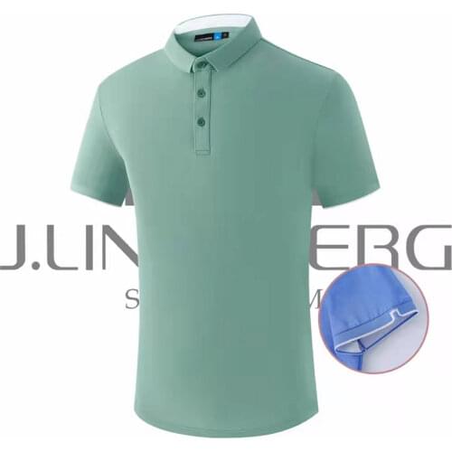 Summer Mens Golf Short-Sleeved T-Shirt Quick-Drying Sports Leisure Tops High-Quality Golf Clothing Free Shipping