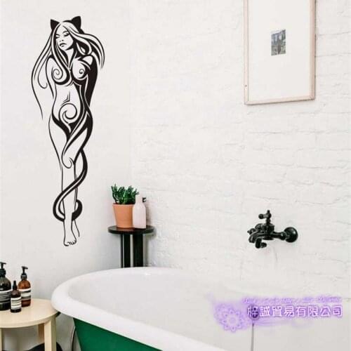 Naked Body Wall Sticker Bathroom Room Home Decoration Posters Vinyl Sticker Sexy Girl Wall Decal
