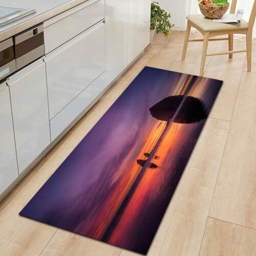 Landscape Warm Sunlight Kitchen Mat Entrance Door Mat Bedroom Floor Decoration Living Room Carpet Bathroom Carpet