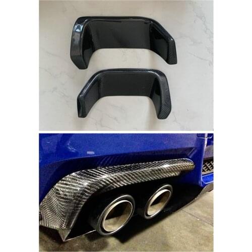 Real Carbon Rear Bumper Exhaust Heat Shields Splitter Bodykit For Subaru Impreza WRX STI 2008-2014 2010 2009 2011 2012 2013 10th