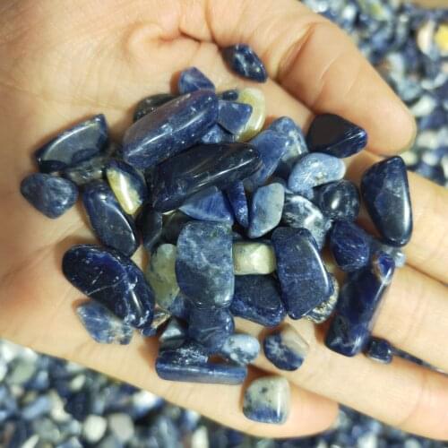 Natural blue-veins stone gravel blue crystal stone gravel aquarium garden garden healing energy stone decoration