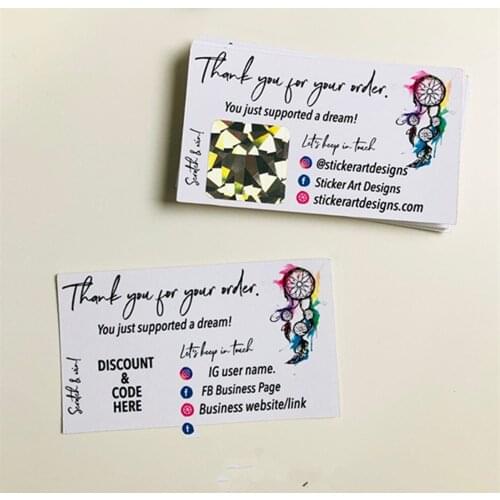 Personalize Thank You Just Supported a A Dream Cards, Custom Text Thank You Cards, Scratch Off Win Cards, Business Stickers