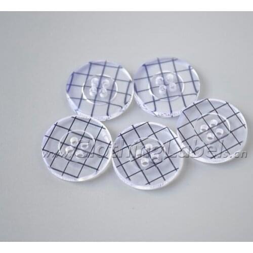 Custom resin button for clothing, shoes, bags, t-shirts etc., small size, eco-friendly with laser printing of logo