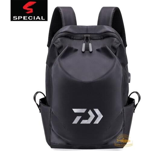 DAIWA Fishing Bag Mens Outdoor Leisure Large Capacity Fishing Backpack Travel Simple Shoulder Fishing Backpack