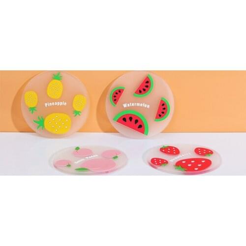 Heat-resistant Silicone Mat Cute Drink Cup Coasters Non-slip Pot Holder Table Placemat Kitchen Accessories