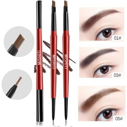 Ultra Fine Triangle Eyebrow Pencil Precise Brow Definer Long Lasting Waterproof Brown Eye Brow Enhancers Makeup pen Cosmetics