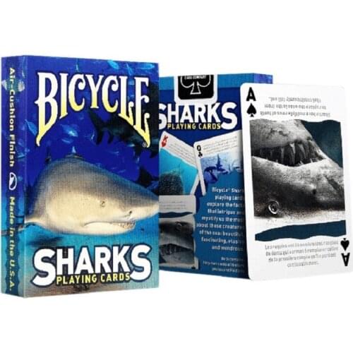 Bicycle Shark Playing Cards Poker Size USPCC Collectable Deck Magic Card Games Magic Tricks Magic Props